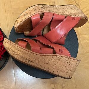 Born Women's Brick Red Sandals